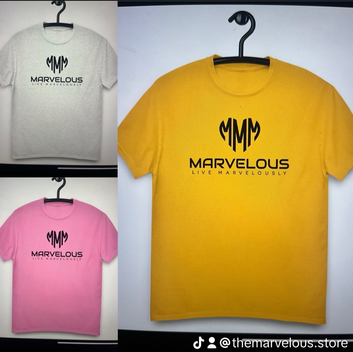 More branded Marvelous T-shirts from our themarvelous.store #onlinebusiness #onlinetshirts #livemarvelously