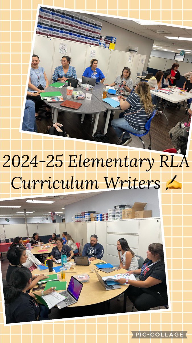 First meeting with our RLA Curriculum Writers. Ready to serve our Elementary YISD Teachers 👩🏻‍🏫 👨🏻‍🏫 #WeDeliverExcellence @PK8Academics