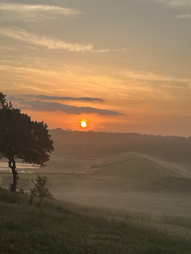 Morning Patriots. We made it to Friday. Suppose to be sunny today. Foggy sunrise over the meadow and lake. God bless you and your family. Have a blessed RED Friday.