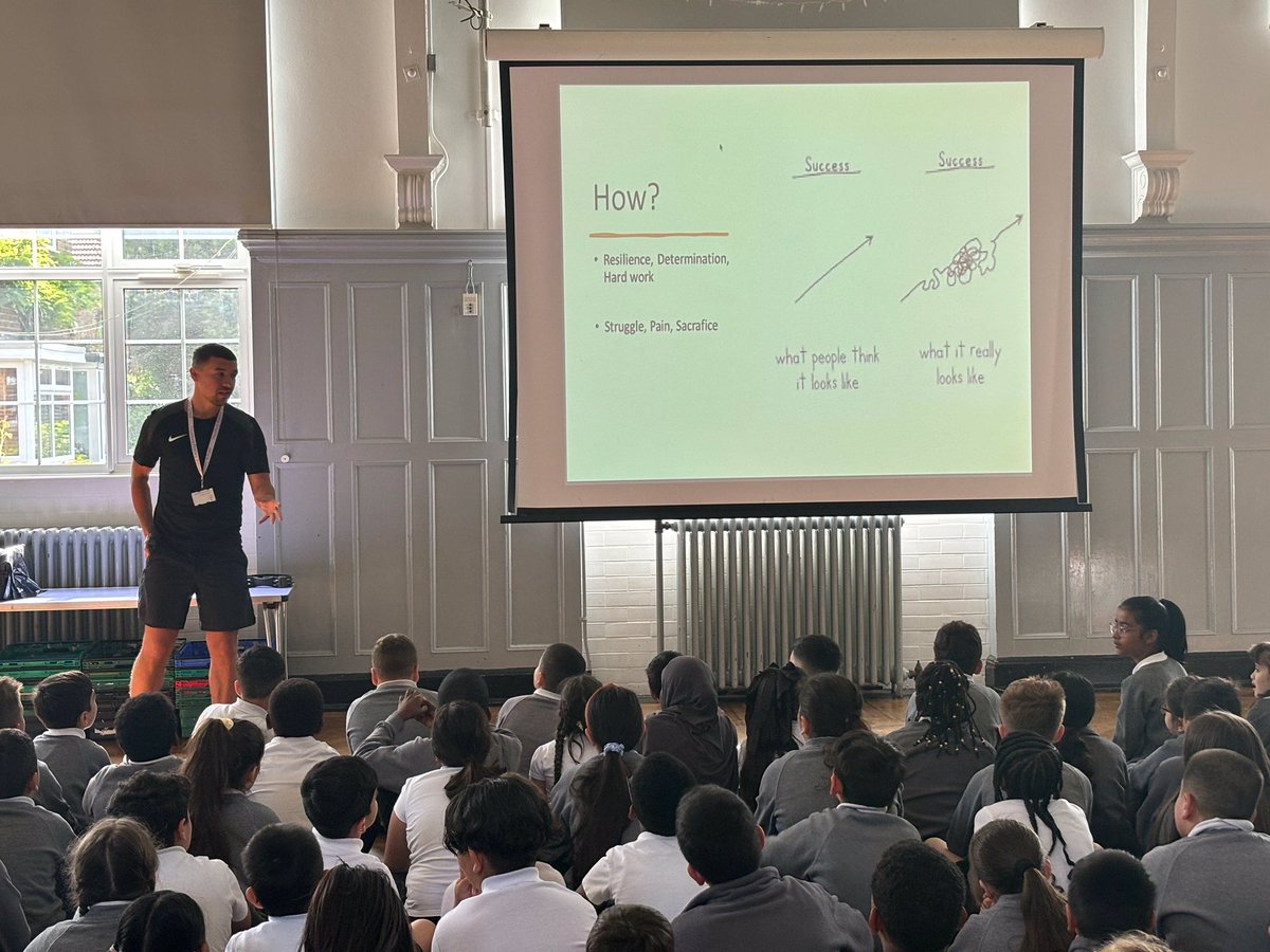 For #AspirationDay, pupils were visited by Zak Guerfi. Zak shared the importance of being resilient, determined & hardworking in order to be successful. His message about #emotionalcontrol inspired pupils to consider how to find positivity through negative situations.