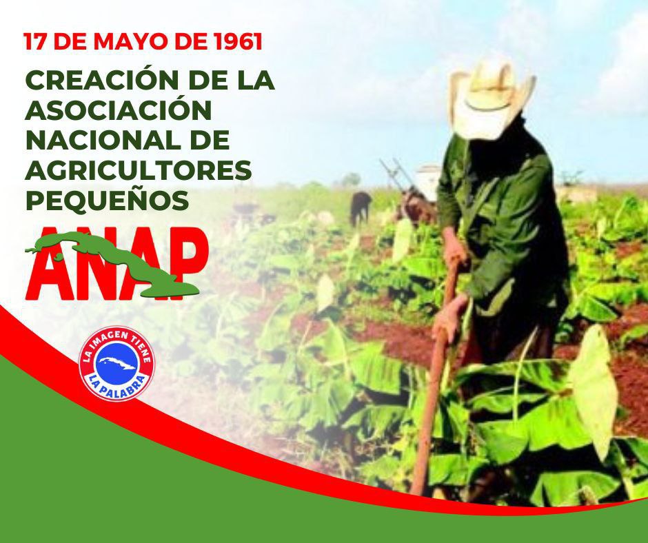 Esteban Lazo: 'Este 17 de mayo se conmemoran 65 años de la promulgación de la Ley de Reforma Agraria, de trascendental importancia en la historia de la Revolución Felicidades al campesinado cubano, #GenteQueSuma cada día con su esfuerzo y dedicación a la producción de alimentos'
