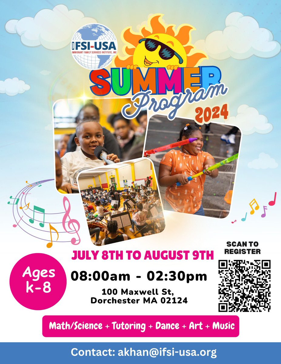 ifsiusa_edu's tweet image. ✨ Registration link: bit.ly/IFSISummerProg… 
Summer is right around the corner, and we are now open for registration for our Summer Program 2024. Our Summer Program includes Academic and Enrichment sessions for students from Pre-K to 8th Grade.
#summerprogram #summerprogram2024