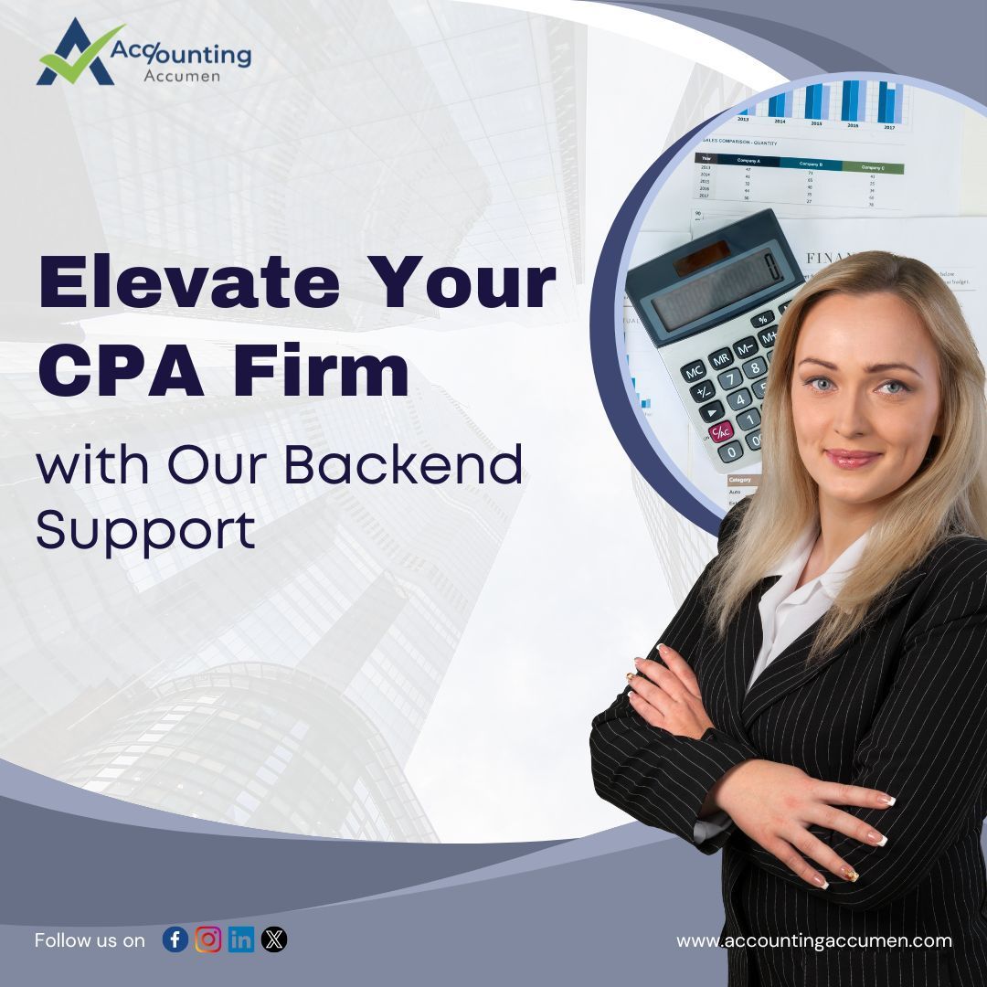 Streamline your CPA firm's backend operations with our seamless support. Focus on client management and acquisition while we take care of the rest! #CPAFirm #accountingservices #accountingaccumen