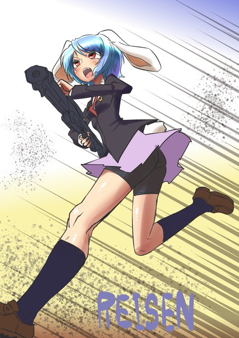 【東方Project】1Hワンドロレイセンなんだ!【】 | キリモミスト イラスト絵らくがき描きました! 資料をそろえた状態から1時間で切り上げました。