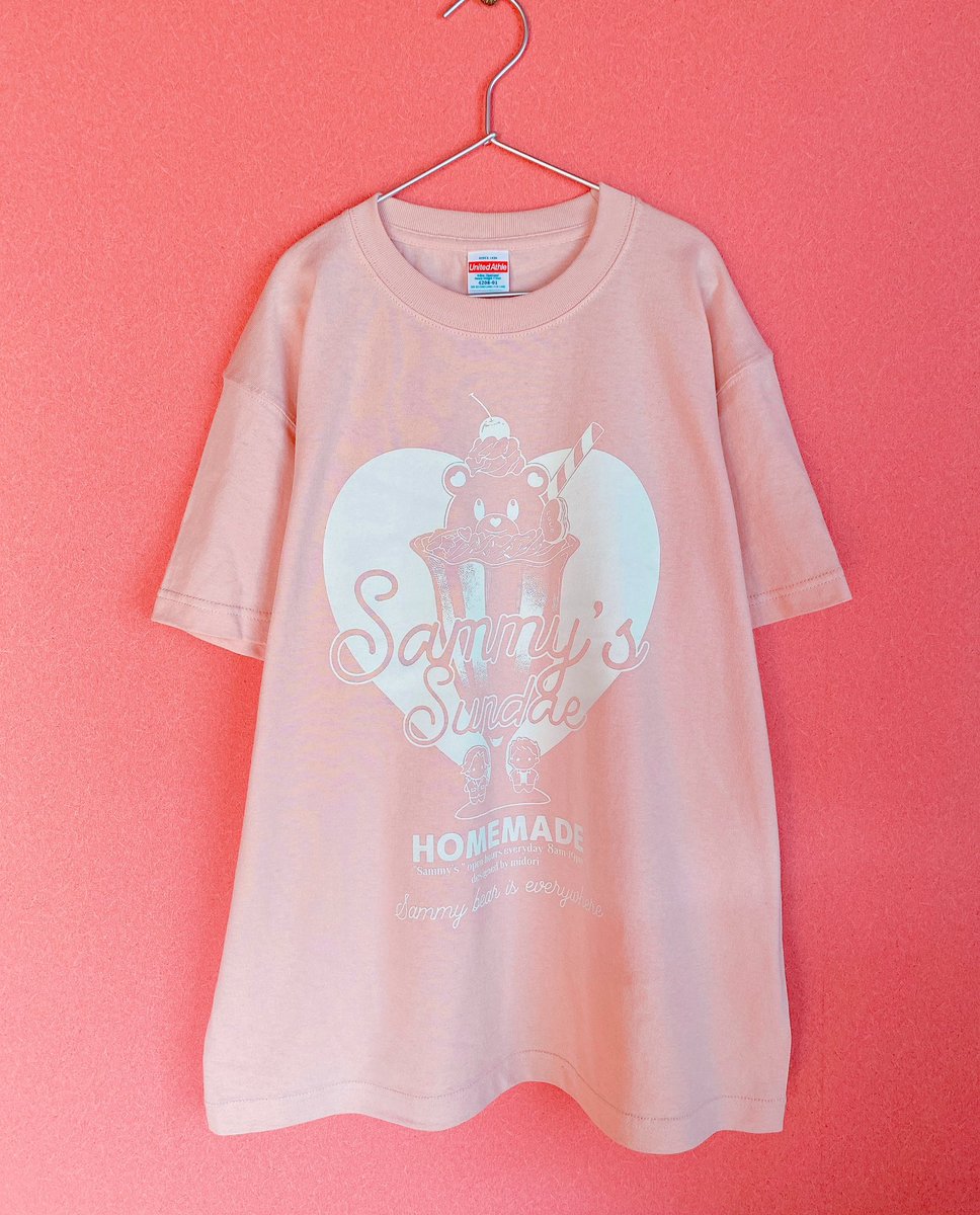 「サミベアTシャツできたよー!めっちゃ可愛い!!ゆったり身幅52ある縫い目のない丸」|midori🥑のイラスト