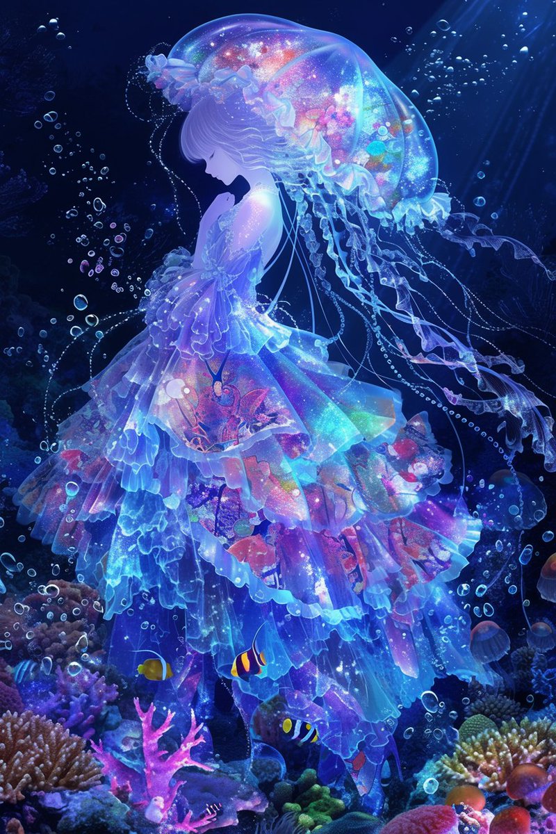 #aiart #seaprincess

Sea princess ～Sea of ​​night～