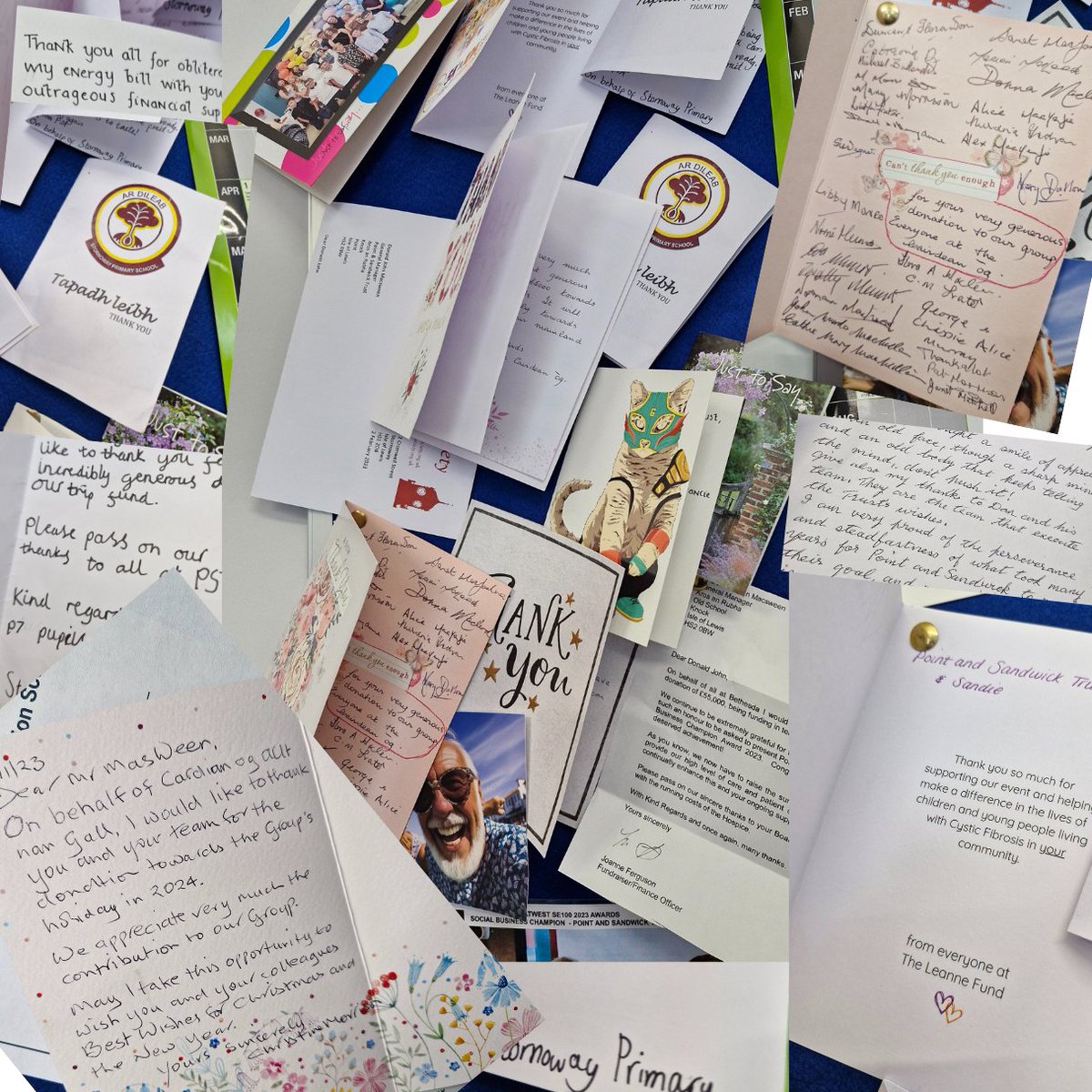 PST was set up with the sole purpose of improving well-being in our corner of the world &we receive some lovely thank you notes from the groups we support through our grants. They all get pinned to our notice board &give us a boost every time we get a new one through.🥰 #hebrides