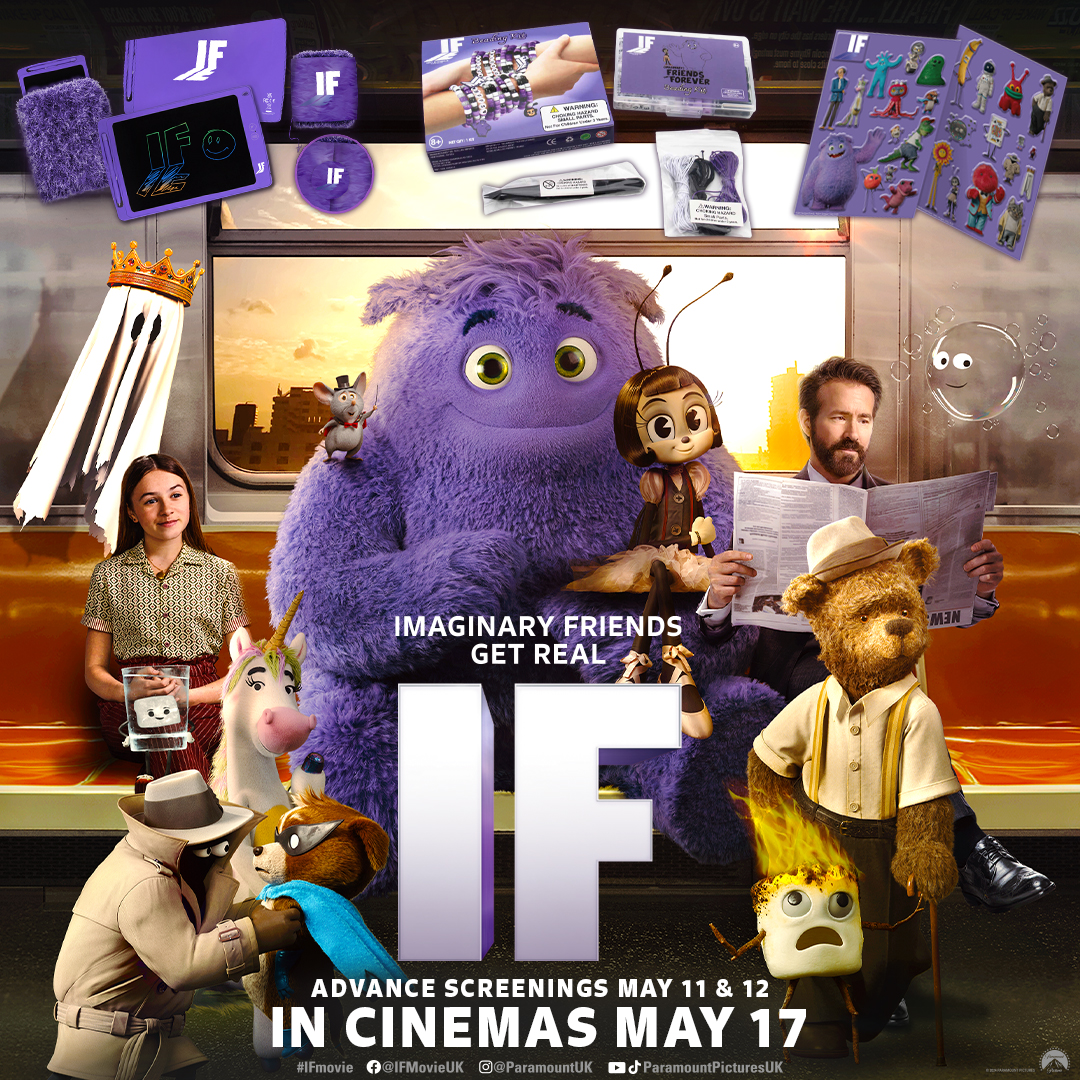 REPOST FOR A CHANCE TO WIN ✨ With #IFMovie OUT NOW at Cineworld, we've teamed up with @ParamountUK to give away 5 fantastic #IF-inspired bundles 💭 Enter by 23:59, 24/05/24. T&Cs apply: bit.ly/3V32FM3