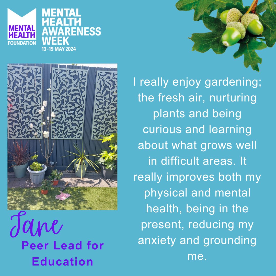 Today Jane, our lovely Peer Lead for Education from Dorset Mental Health Forum shares the positive impact gardening has on her health.