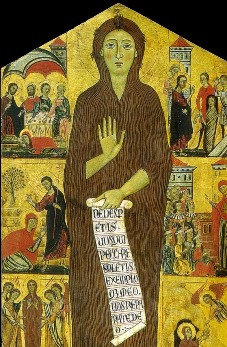 Master of the Magdalen - Penitent Magdalene. (detail) c.1280 - 1285