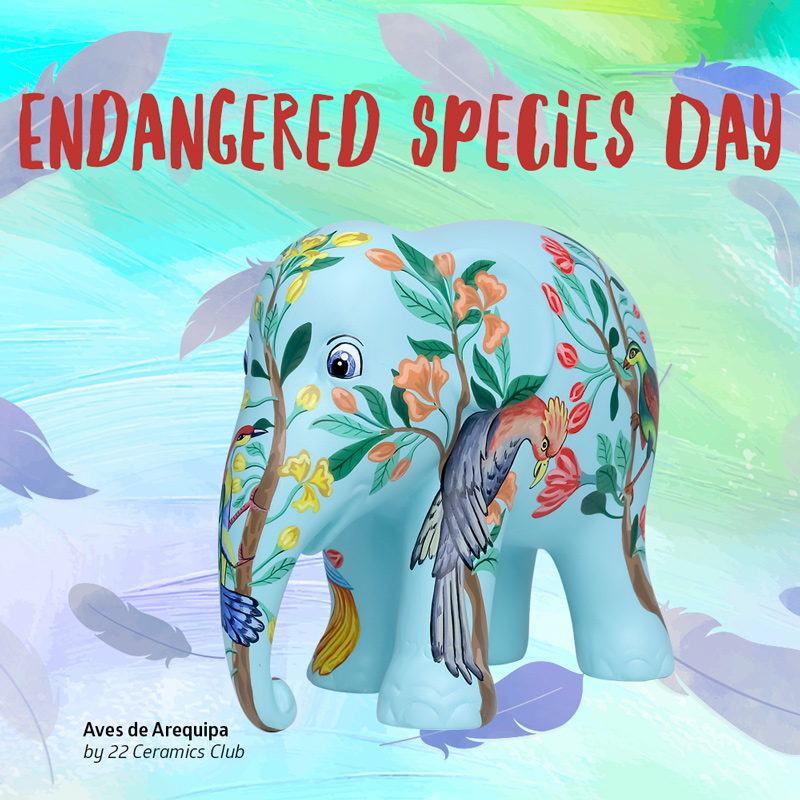 Endangered Species Day is observed each year on the third Friday of May as a way to both raise awareness of the continued plight of endangered species and celebrate those that have recovered because of conservation efforts 🌿💪 #elephantparade #endangerdspeciesday
