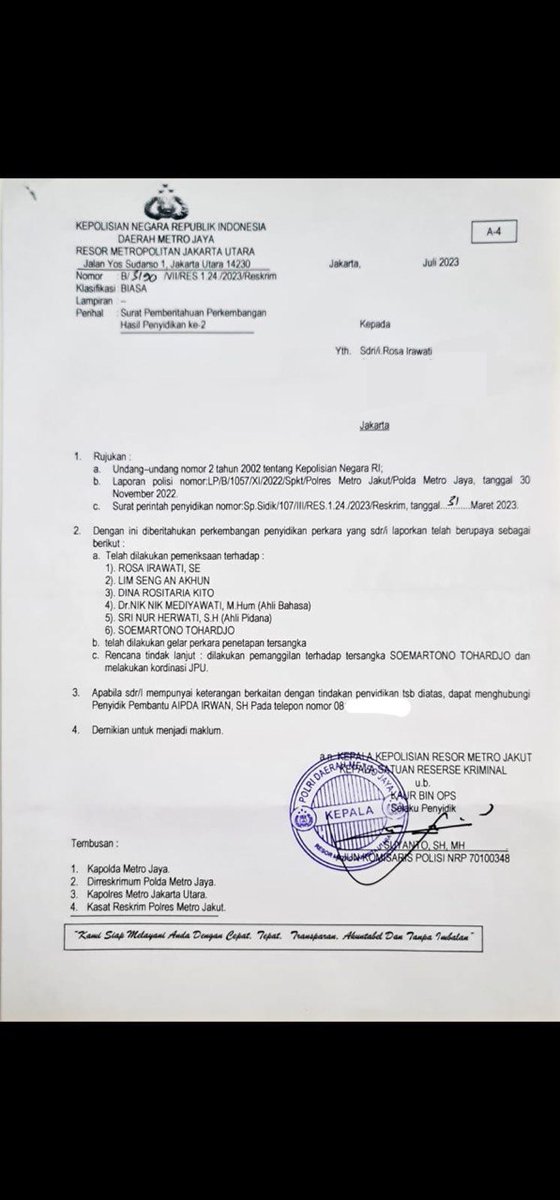 Ijinkan kami bertanya Yang Mulai @KejaksaanRI Kasus Pencabulan Ketua RW Pluit sdh P21 tapi tersangka tdk di tahan dgn alasan hukuman dibawah 5thn penjara,apakah benar itu Yang Mulia?Atau krn hal lain?Brati beda ya sama maling ayam? Cat Warrior saatnya kita gunakan jempol racing