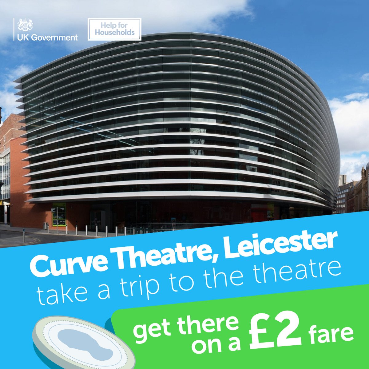 Take a trip to the theatre.. Curve is a spectacular state-of-the-art theatre based in the heart of Leicester’s vibrant Cultural Quarter. To find out what's on, click below: orlo.uk/Iyq3z Get there on the £2 fare... orlo.uk/uC2aD