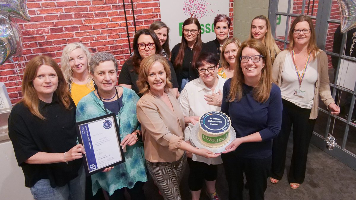Thrilled that A Way Out has been awarded the prestigious Silver Quality Mark for Trauma-Informed Work by <a href="/OSTCharity/">One Small Thing</a> This recognition reaffirms our commitment to providing a safe &amp;supportive environment, prioritising individual needs and well-being #traumaquality #traumainformed