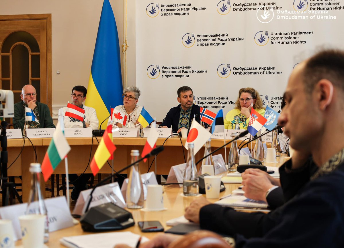 Ambassador @AradBenkoe took part in the meeting of the working group on 4th point of the Ukrainian 'peace formula' . The key points: return of deported and forcibly displaced children to 🇺🇦, unblocking exchanges to return prisoners of war and civilians to 🇺🇦.