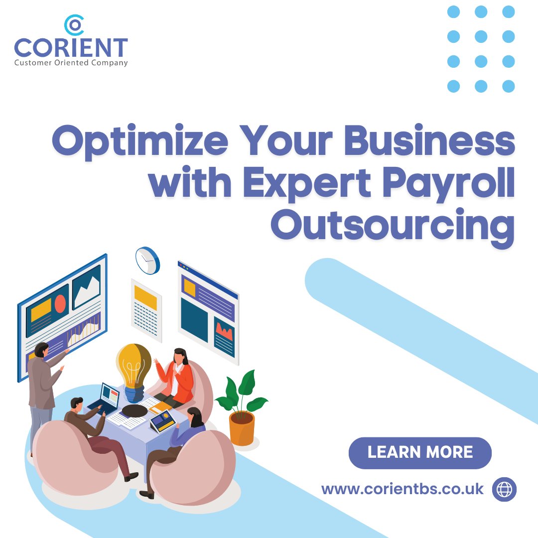 Streamline success: Elevate your business with expert payroll outsourcing!

For more information:
📞 Call Us now at  
+44 24 7610 3333
🌐 Visit our website to learn more
corientbs.co.uk

#PayrollOutsourcing #BusinessGrowth #ExpertSolutions  #SaveTime #PayrollExperts