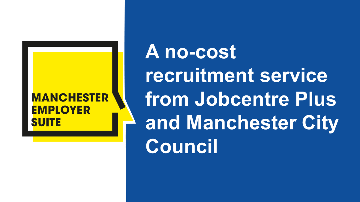 Planning to recruit in Manchester? Free recruitment support from Jobcentre Plus and @ManCityCouncil - have a look at how we might be able to help See: ow.ly/hfEY50QMr7q Get in touch by emailing ES.INFO@dwp.gov.uk