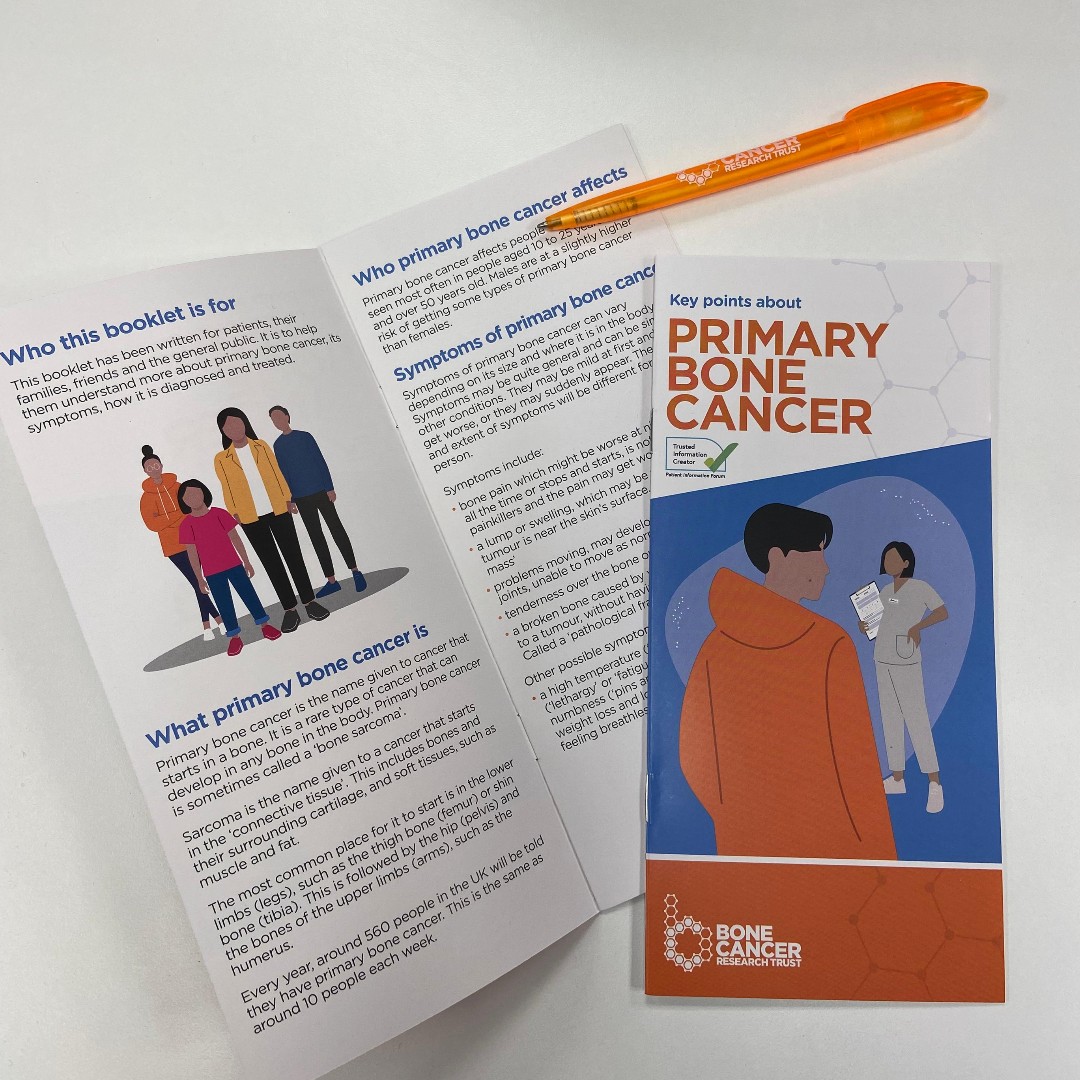 The Bone Cancer Research Trust are committed to producing information that is high quality, evidence-based, up-to-date and accurate. We’ve updated our ‘About primary bone cancer’ information on our website and in booklet form 🧡 Download our booklet: ow.ly/jLQr50RGQlL