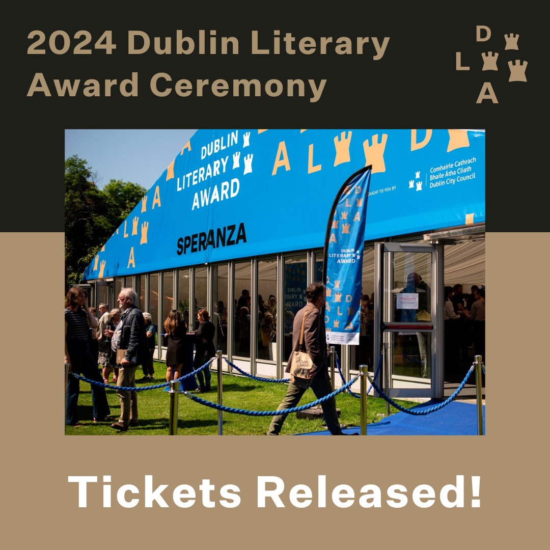 We have just released 30 in-person tickets for next week's Award Ceremony in which we announce the winner of the 2024 Dublin Literary Award! 🏆 🎟️ Book your spot now for FREE here: loom.ly/rmwv87s @ILFDublin @DubCityCouncil @dubcilib