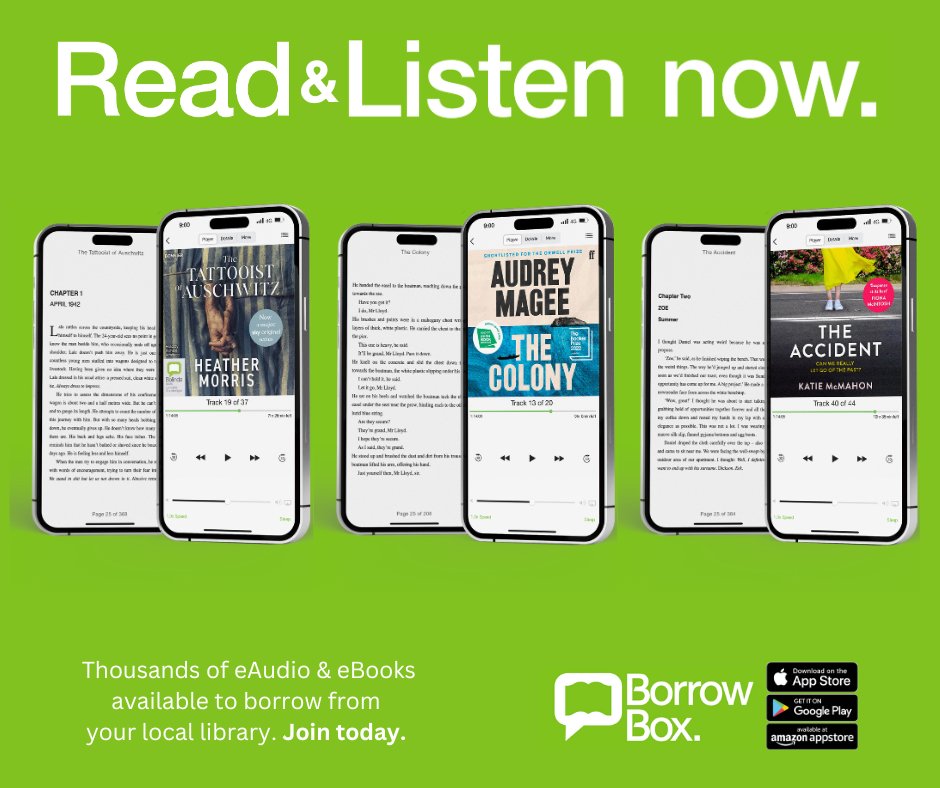 Check out this month's Spotlight Title's on @BorrowBox! <b>The Tattooist of Auschwitz</b> by Heather Morris, <b>The Colony</b> by Audrey Magee, and <b>The Accident</b> by Katie McMahon