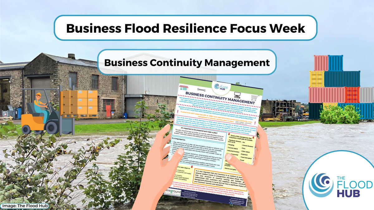 Take steps to protect: your employees, your customers and supply chain, your property, your brand reputation and minimise losses and liabilities.💧⚠️ Ensure your #businesscontinuity plan covers all emergencies.🛒 👉thefloodhub.co.uk/wp-content/upl… #BCAW2024 #BusinessResilience