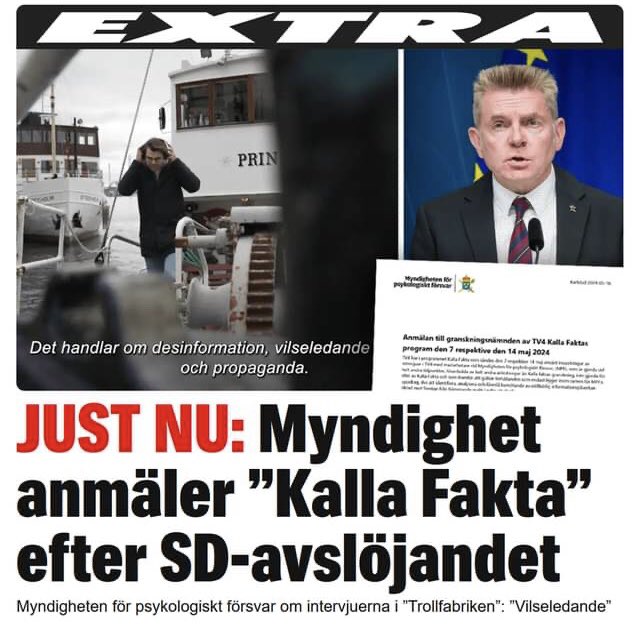 Sverige och dessa naiva outbildade inkompetenta odemokratiska politiker och efterföljande amatörer😂 Kalla Fakta anmäld till granskningsnämnden: - desinformation - vilseledande information - propaganda