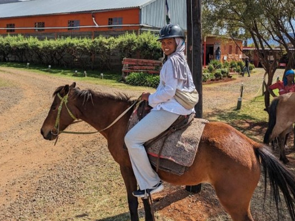 IP&C nurse Hibaq Musa spent two months in Lesotho, Africa, where she worked with fellow health workers, shared her expertise and enhanced her leadership skills. She even learnt to ride a horse as some of the patients could not be reached by car! More here orlo.uk/pRhd7
