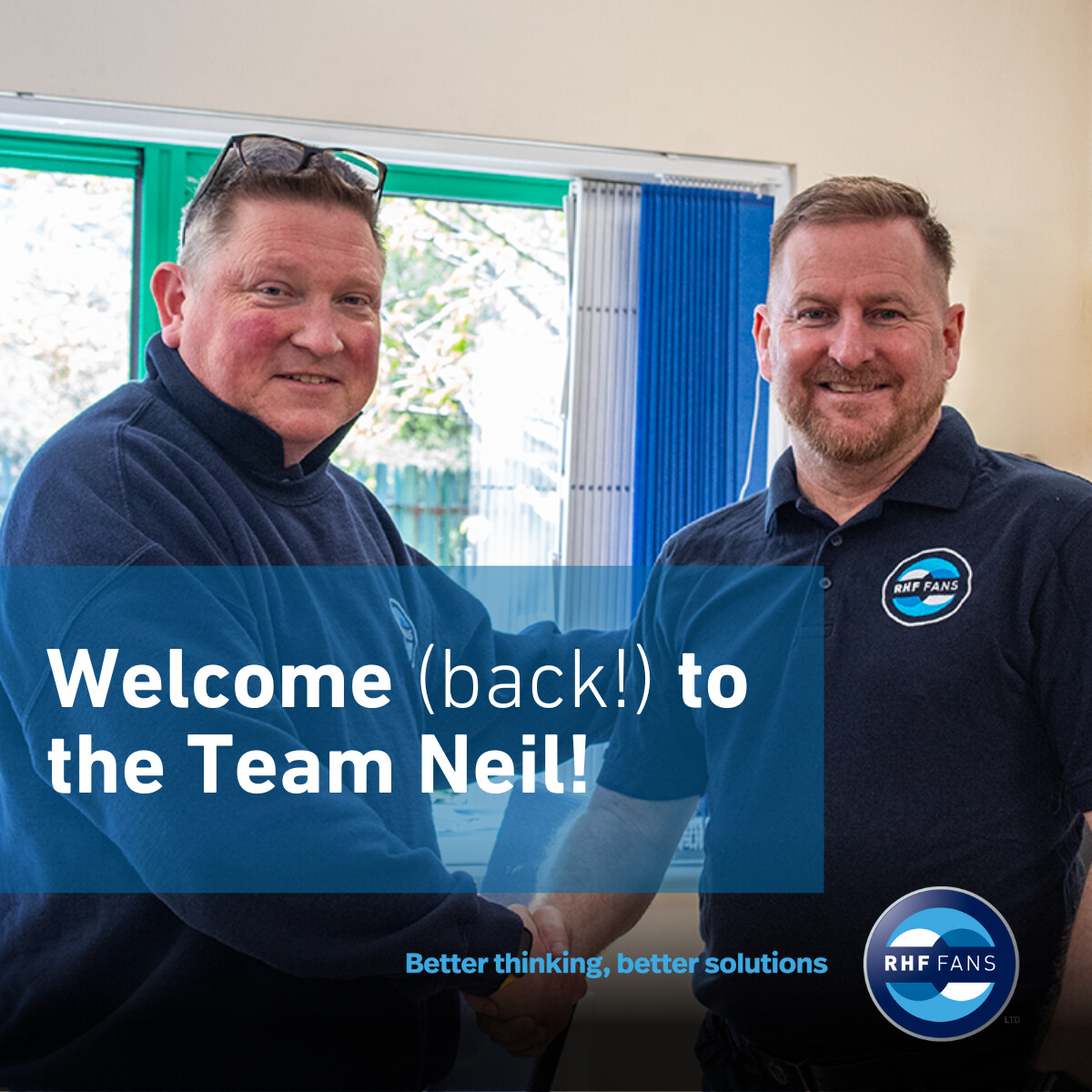 We are thrilled to announce that Neil is rejoining the RHF Fans Team as our new Technical Sales Executive! 🌟 

Neil brings a wealth of knowledge and expertise to his new role. We are excited to have him back on board, here’s to a bright future together at RHF Fans!