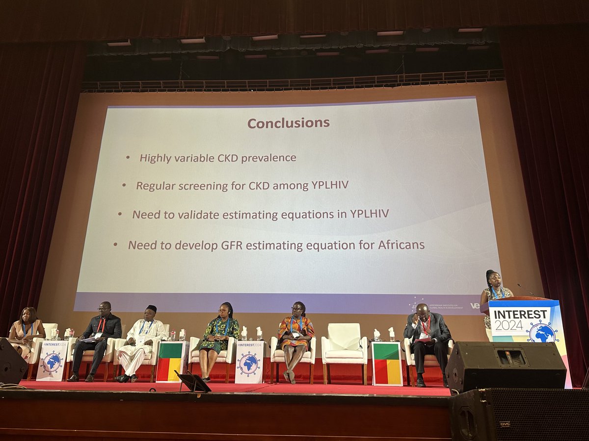 Catherine Hankins (@hankinscanfemme) on Twitter photo <a href="/EstherNasuuna/">Esther Nasuuna</a> presenting on chronic #kidney disease among young #PLHIV in Uganda <a href="/INTERESTconf/">INTEREST Conference</a> 2024 in Benin. Importance of routine screening for #CKD in this population. <a href="/EstherNasuuna/">Esther Nasuuna</a> presenting on chronic #kidney disease among young #PLHIV in Uganda <a href="/INTERESTconf/">INTEREST Conference</a> 2024 in Benin. Importance of routine screening for #CKD in this population.