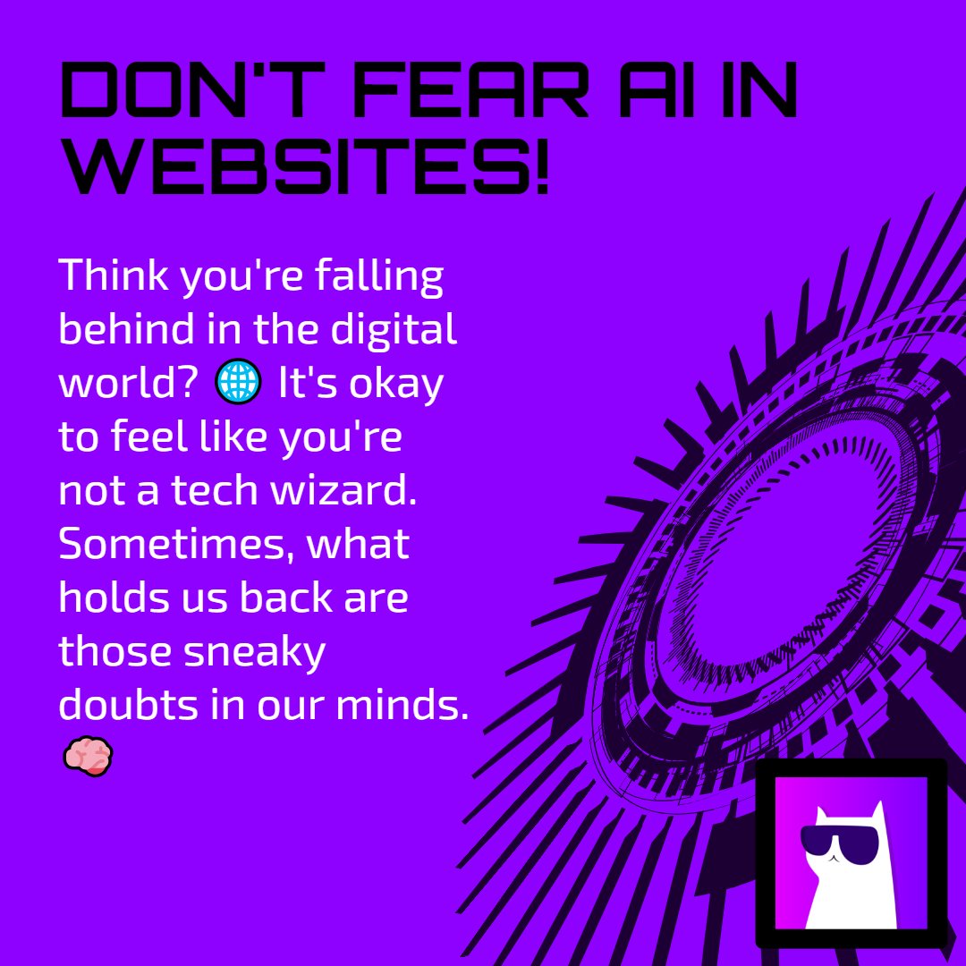 Believe it or not, AI is here to lift that weight off your shoulders! 🚀💪 Overcoming doubts means you can build a slick website without breaking a sweat. 💻🛠️✨ #AIWebsite #EffortlessDesign #StunningSites #websitebuilder #Webdesign #contentcreation #DigitalMarketing