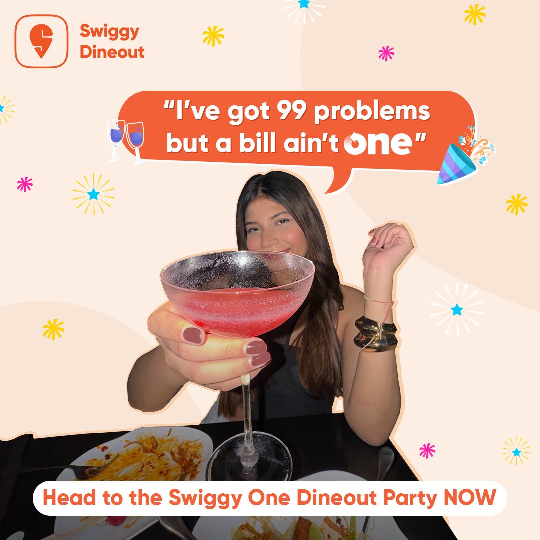 Make the most of your Swiggy One membership this May, with discounts made just for you. Put your party hats on and head over to our One Dineout Party! 🥳🥳🥳
 
FOMO? Get your own membership at only Rs 1 (Seriously, not a typo - it’s Rs 1!) 
#SwiggyOne #Membership