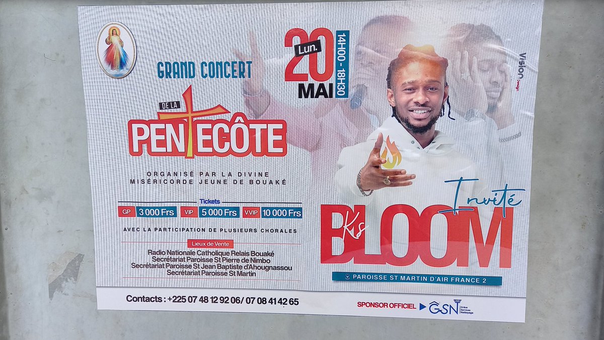 KS Bloom, en concert a #Bouaké le 20 mai 2024,  est un rappeur/chanteur Gospel ivoirien, né a #Yopougon. Devenu chrétien #évangelique en 2017, il a acquis une popularité phénomenale, bien au-delà de la #CôteDIvoire #KSBloom
information.tv5monde.com/afrique/cote-d…