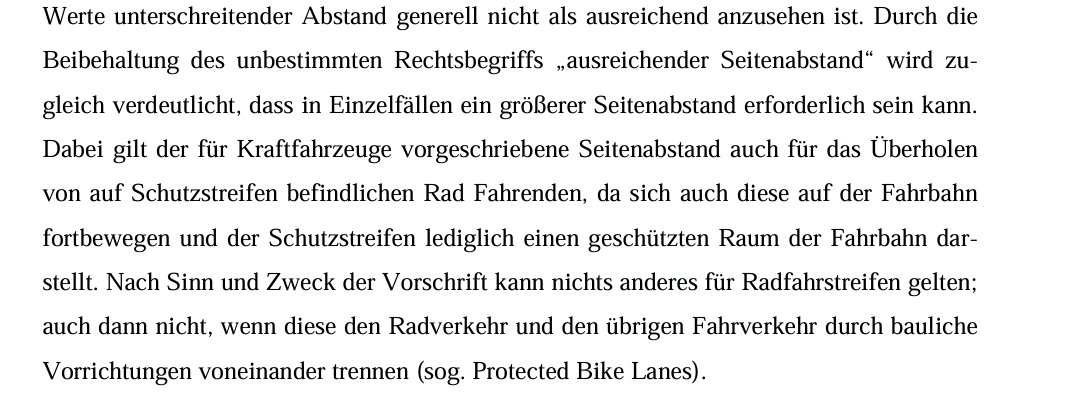 @BgGerken Es ist schade, dass die Groko das nicht noch deutlicher in die StVO geschrieben hat. Dennoch gilt der Mindestabstand natürlich immer.