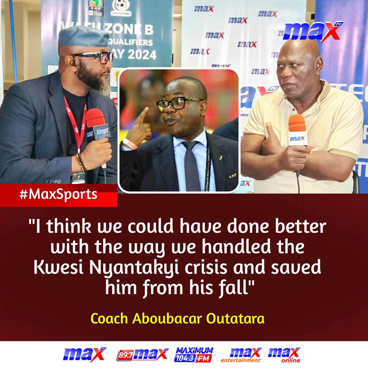 'I think we could have done better with the way we handled the Kwesi Nyantakyi crisis and saved him from his fall' - Coach Aboubacar Outatara

#MaxSports #MaxTV #KwesiNyatakyi #MaxOnline