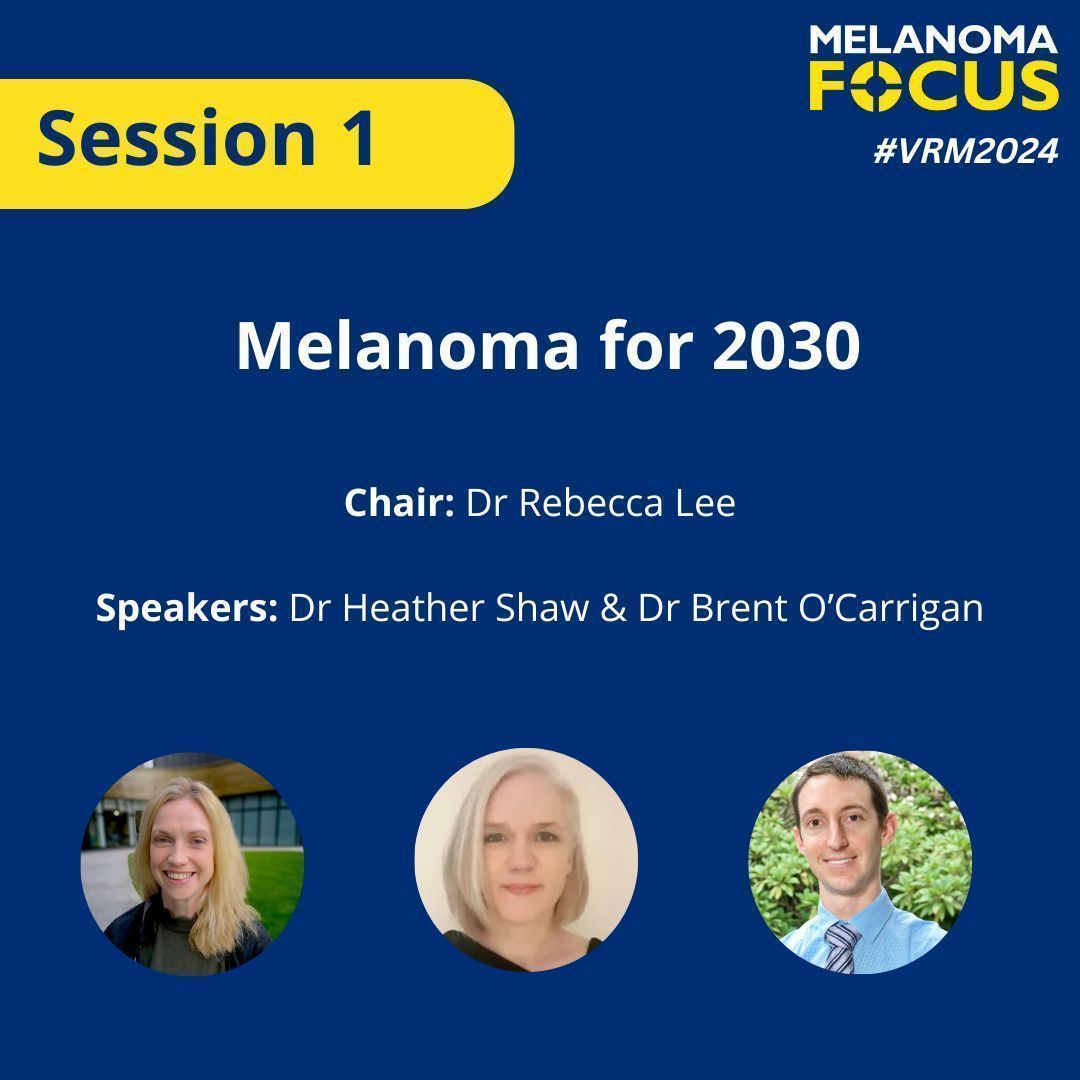 To kick today's Melanoma Focus Virtual Regional Meeting off, we will join Dr Rebecca Lee (@BeckiLee) who will chair today's first session 'Melanoma for 2030', with talks from Dr Heather Shaw (@DrHMShaw) and Dr Brent O'Carrigan (@brentocarrigan) #VRM2024 #melanoma