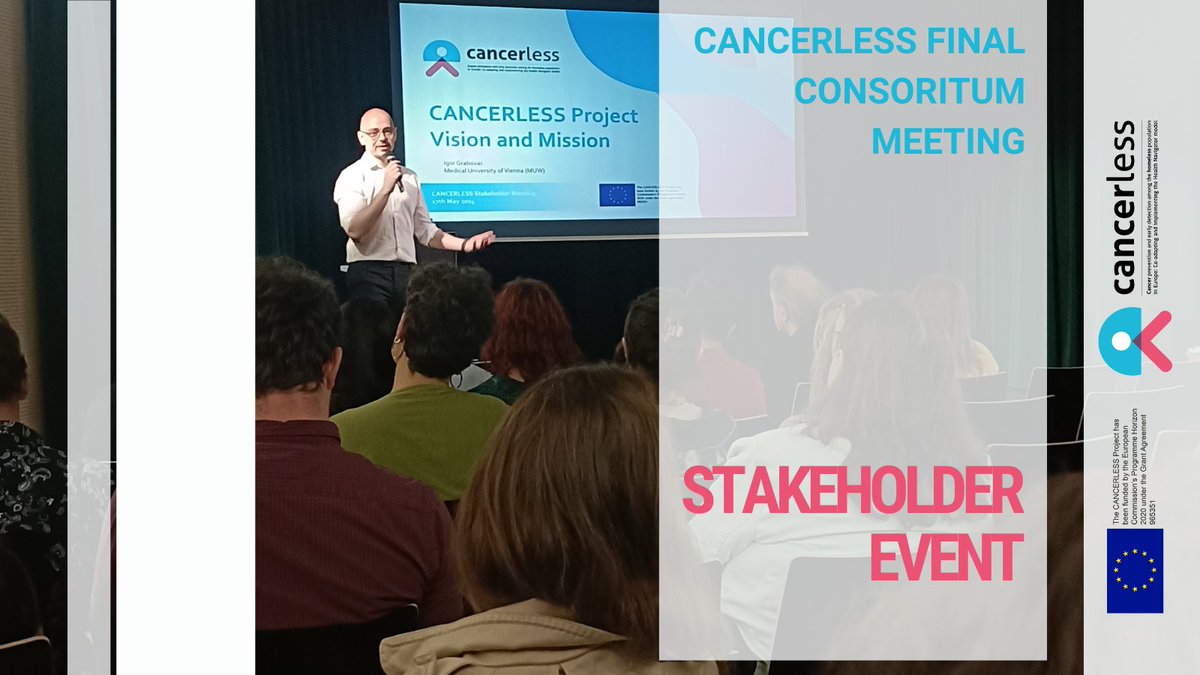 Today we finish the final meeting of the CANCERLESS consortium. We close this week by meeting with all stakeholders in the search for revolutionary breakthroughs in cancer research, especially for people experiencing homelessness #EUBeatCancer #health #cancer #homelessness