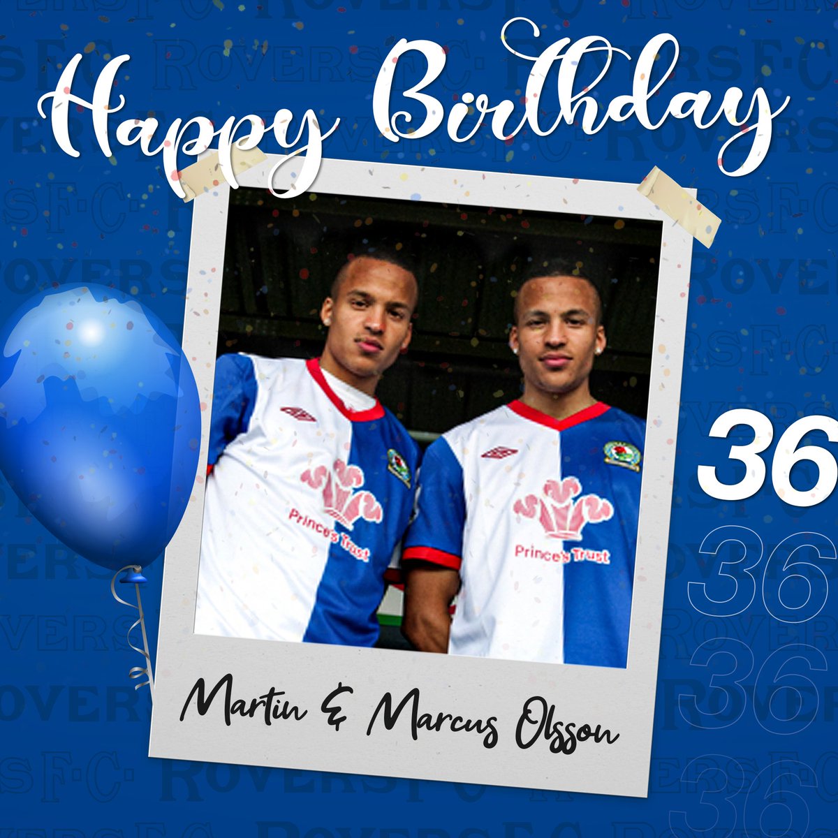 🎂 Happy birthday to the Olsson twins! 🇸🇪 #Rovers 🔵⚪️