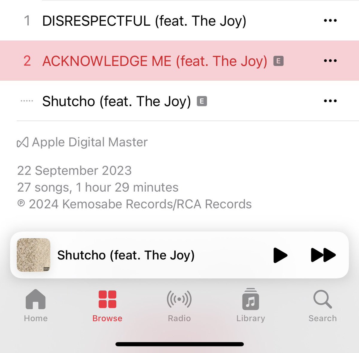 Be sure to catch #thejoy x #dojacat magic on these magical gems! 🎶😮‍💨🔥 Happy New Music Friday 🥂🥰 music.apple.com/za/album/ackno…