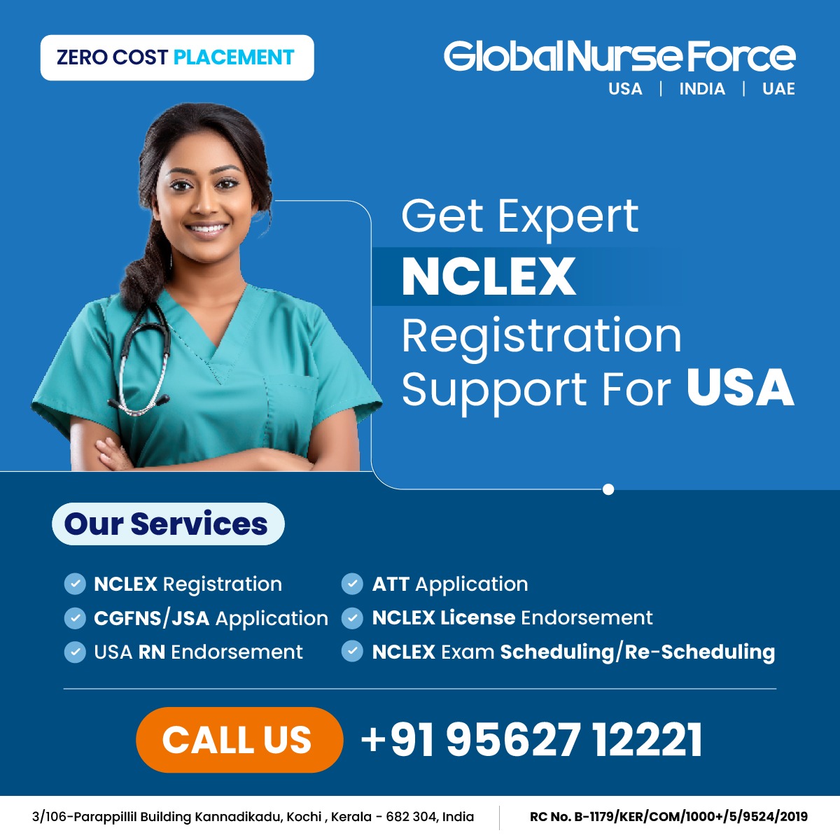 Take the first step towards becoming a registered nurse in the US!! Reach out to us today and get expert NCLEX registration Support. 👉Call  +91 95627 12221

#NursingDreams #RegisteredNurse #USOpportunities #ApplyToday #GlobalNurseForce #usnurse #usanurse #nclex #ielts