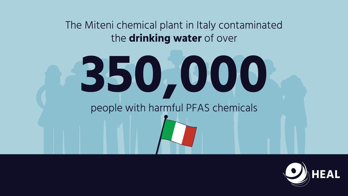 🏭🇮🇹 Over 350,000 people in Italy's #Veneto region may have been exposed to #PFAS-contaminated drinking water for decades. 📣 Parents faced with this widespread pollution are demanding justice and remediation. 👉 Read their story: ow.ly/Xvoo50RhnPq #BanPFAS