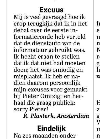 Het kabinet #Wilders onder leiding van #plasterk: mocht er zich iets voordoen binnen het kabinet, dan kun je de reacties lezen op #Twitter of in de #Telegraaf. Dat scheelt vergadertijd en lastige gesprekken en is ook veel beter voor de sfeer :)