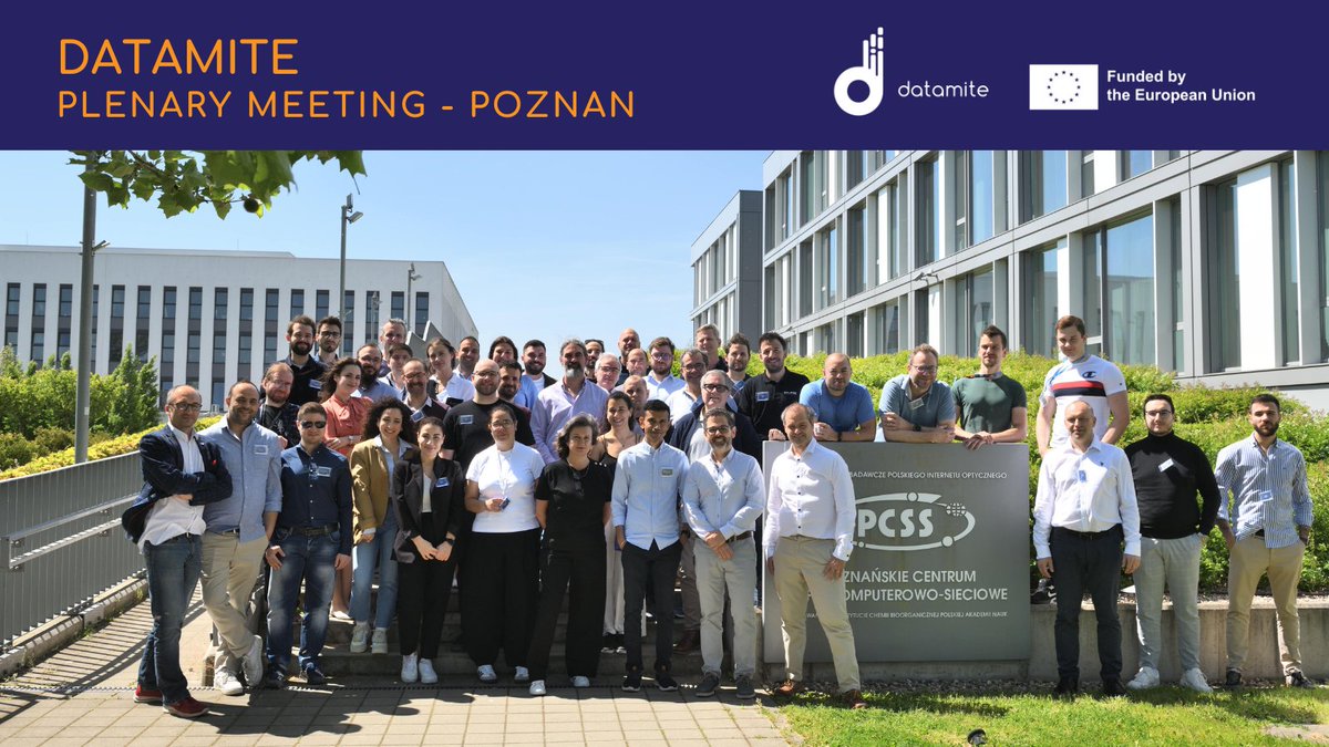 After three intense days, one of #CodeCamp and two of presentations, we can officially wrap up the first DATAMITE plenary meeting of 2024 ✨

🤩Many thanks to everyone for participating and especially to @pcss_psnc for hosting the event in beautiful Poznan.