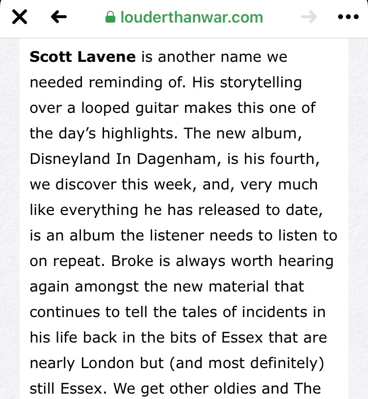 scottlavene's tweet image. “If you haven’t experienced being in the same room as Scott Lavene then you should.” 

Smashing write up from @louderthanwar  from @AYLFest  last weekend. 

Tour starts soon. If you haven’t got tickets yet then don’t be a sausage and let’s have a crack.

linktr.ee/ScottLavene