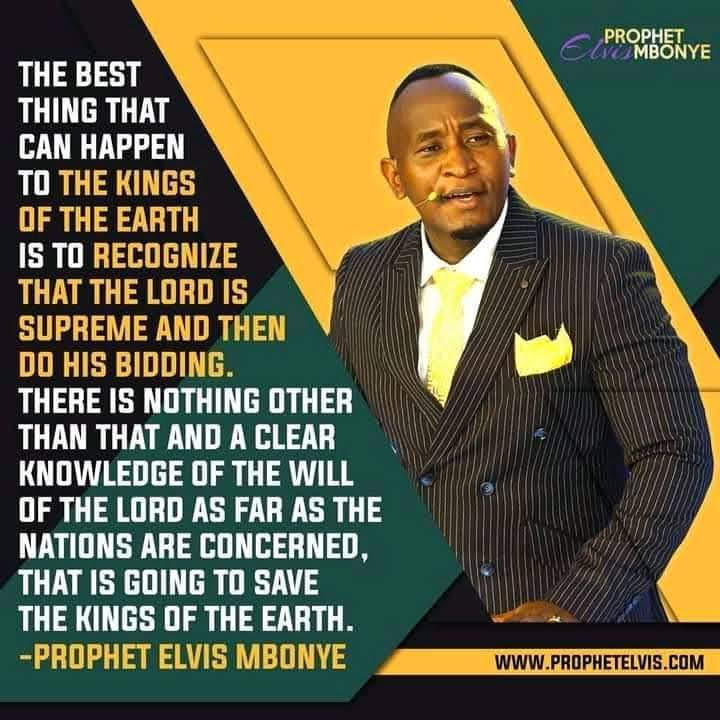 #ProphetElvisMbonye