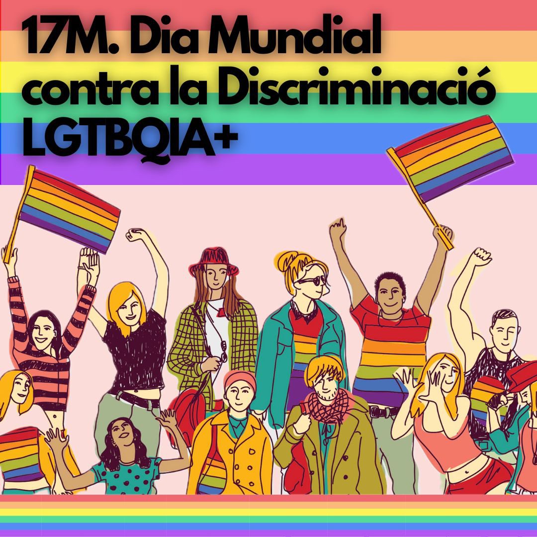 Avui, pel dia mundial contra la discriminació #LGTQIA+, celebrem i reivindiquem un espai segur i inclusiu per a tothom. Passa’t durant el matí per la Plaça del TecnoCampus, gaudeix d’experiències participatives i et podràs endur un obsequi de regal!!!