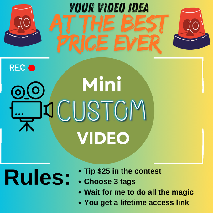 Have you ever wanted a custom video but thought it was too expensive⁉️⁉️ Now you have the opportunity<a href="/tag/mvsales"class="tags"><span>#mvsales</span></a>