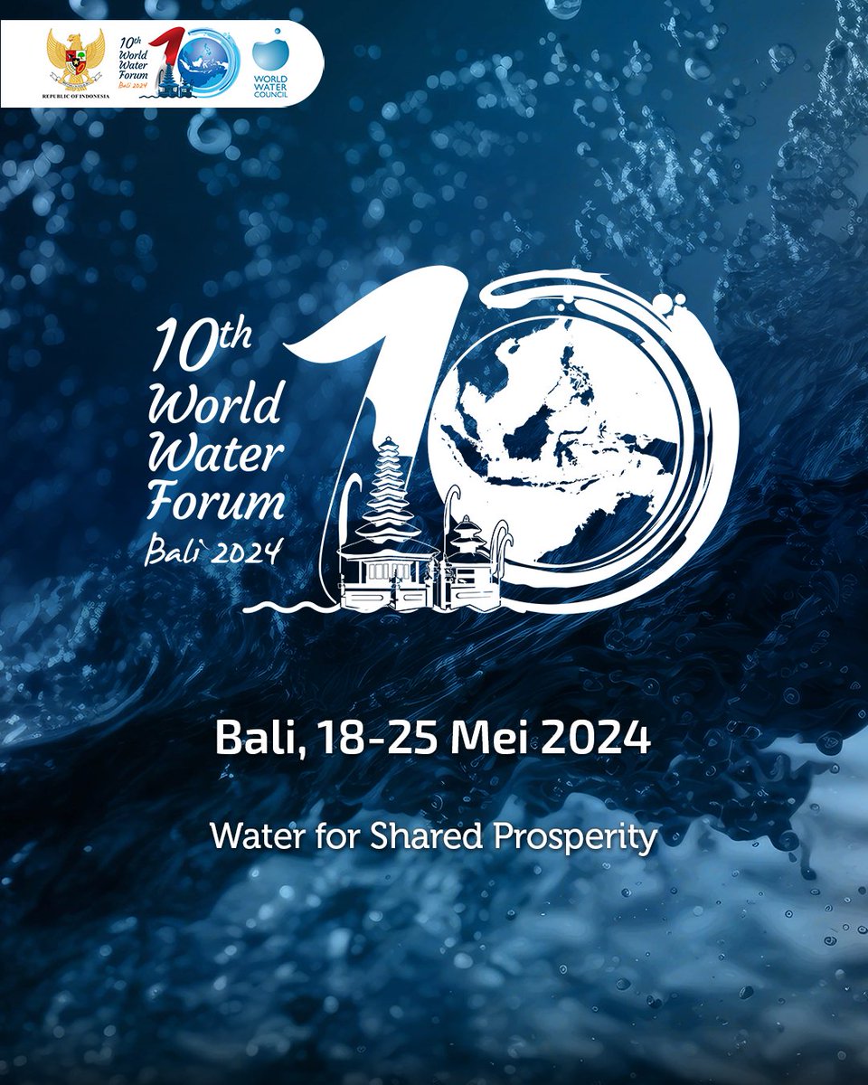 💧 Ispra al #10thWorldWaterForum a Bali 💧 L'Istituto parteciperà ai lavori del Forum Mondiale dell'#Acqua 2024 nell'ambito della partnership europea #Water4All e in qualità di partner del progetto #SDWISHEES. #WaterforSharedProsperity