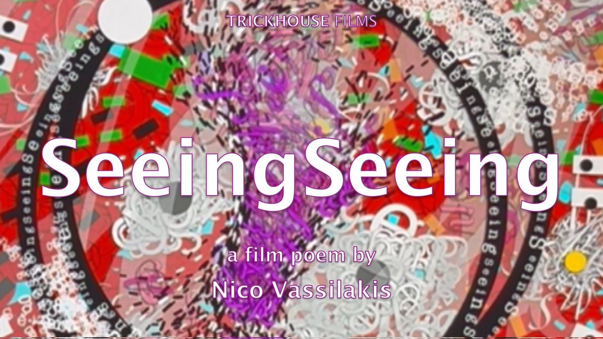 NEW RELEASE!! Through meticulous cut-up, collaging and stop motion, @vassilakisnico's dynamic and colourful film makes words dance across the screen, bringing into question what happens when we 'see' a word. Watch 'SeeingSeeing' on YouTube now!! youtube.com/watch?v=fcLf9Y… 🌐