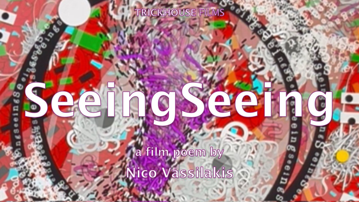 NEW RELEASE!!

Through meticulous cut-up, collaging and stop motion, <a href="/vassilakisnico/">Nico Vassilakis</a>'s dynamic and colourful film makes words dance across the screen, bringing into question what happens when we 'see' a word.

Watch 'SeeingSeeing' on YouTube now!!

youtube.com/watch?v=fcLf9Y… 🌐
