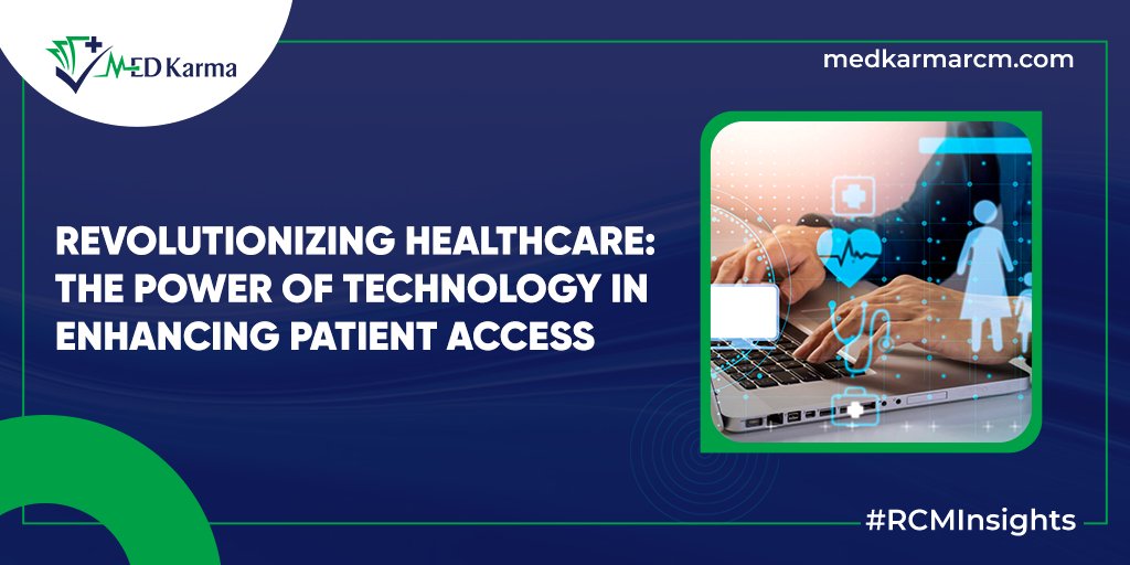 Discover the transformative power of technology in healthcare access! 

Read here 
medkarmarcm.com/the-power-of-t… 

Call us on (909)-843-9003 or
Email: info@medkarmarcm.com

#healthcare #revenuecyclemanagement #revenuecycle #rcm #growth #physicians #physicianbilling #billingexperts